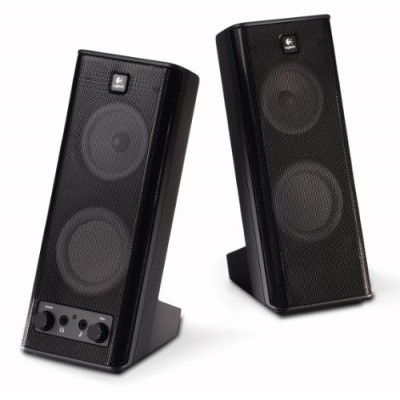 Logitech - X 140 - Haut-parleurs multimédia PC - 5 Watt (Totale) - Noir
