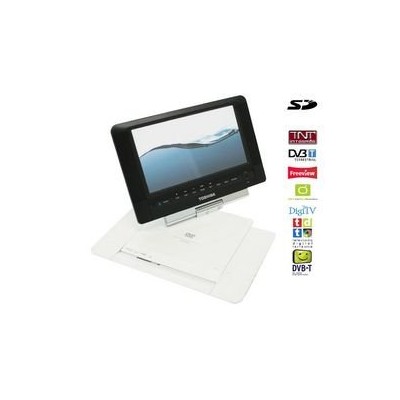 Toshiba - SDP94DTWE - Lecteur DVD portable - Ecran 9" - DivX - Tuner TNT - Blanc Laqué