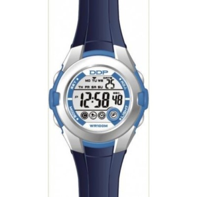 DDP - 4019101 - Montre Garçon - Quartz Digitalee - Bracelet en Plastique Bleu
