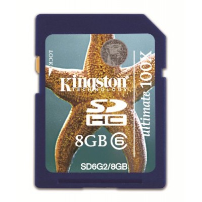 Kingston - SD6G2 - Carte mémoire SDHC - Class 6 - 8 Go Kingston - SD6G2 - Carte mémoire SDHC - Class 6 - 8 Go