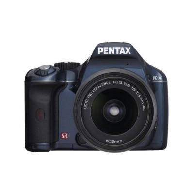 Pentax - K-x - Kit reflex - 12,4 Mpix - 2,7" + Objectif DA-L 18-55mm + chargeur - Bleu Navy