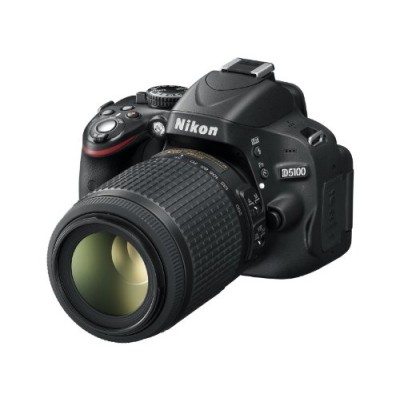 Nikon - D5100 - Kit double reflex - 16,2 Mpix - Noir + Objectif 18-55 mmVR / 55-200 mmVR