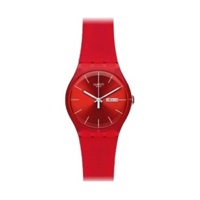 Swatch - SUOR701 - Montre Homme - Quartz - Analogique - Bracelet plastique rouge