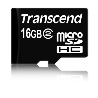 Transcend - Carte mémoire micro SDHC sans adaptateur - 16 Go