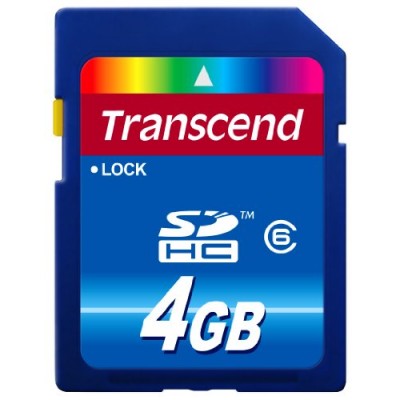 Transcend - Carte mémoire Secure Digital - HC6 - 4GB