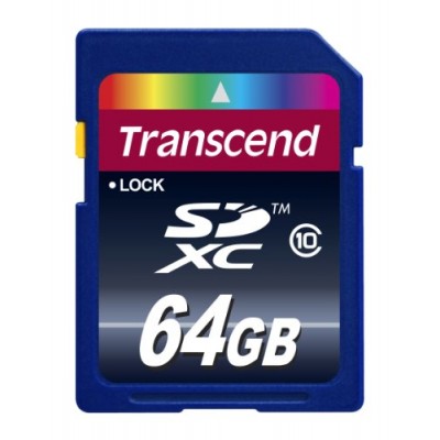 Transcend - Carte mémoire SDXC - Class 10 - 64 Go