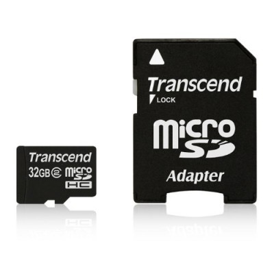 Transcend - Carte mémoire microSDHC - avec adapteur - 32 Go