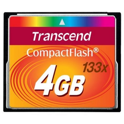 Transcend - Carte mémoire Compact Flash (133X, Type I) - 4 Go