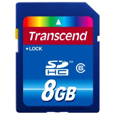 Transcend - Carte Secure Digital Haute Capacité - 8GB - HC6