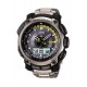 Casio - PRW-5000T-7ER - Protrek - Montre Homme - Quartz Analogique et Digitale - Cadran Gris - Bracelet en Résine Argent