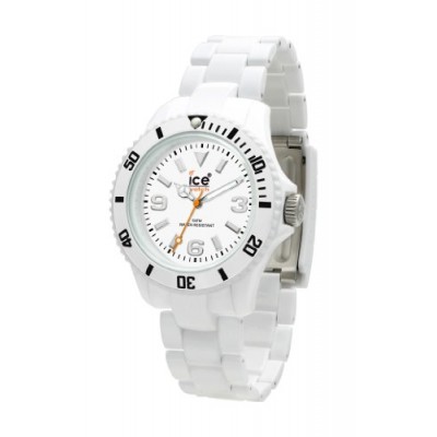 Ice Watch - CL.WE.U.P.09 - Montre Mixte - Quartz Analogique - Cadran Blanc - Bracelet Plastique Blanc - Moyen Modèle