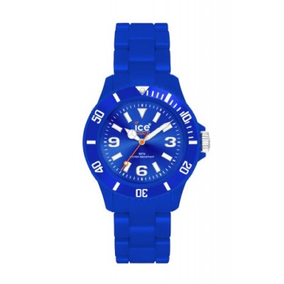 Ice Watch - CS.BE.U.P.10 - Classic Solid - Montre Mixte - Quartz Analogique - Cadran Bleu - Bracelet Plastique Bleu - Moyen Mod