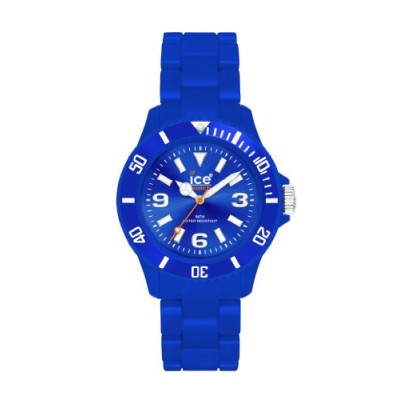 Ice Watch - CS.BE.U.P.10 - Classic Solid - Montre Mixte - Quartz Analogique - Cadran Bleu - Bracelet Plastique Bleu - Moyen Mod Ice Watch - CS.BE.U.P.10 - Classic Solid - Montre Mixte - Quartz Analogique - Cadran Bleu - Bracelet Plastique Bleu - Moyen Mod