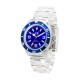 Ice Watch - CL.BE.U.P.09 - Montre Mixte - Quartz Analogique - Cadran Bleu - Bracelet Plastique Transparent - Moyen Modèle