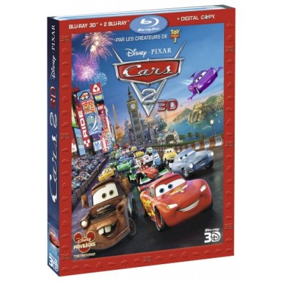 Cars 2 - Combo Blu-ray 3D active + Blu-ray 2D + copie digitale [Blu-ray]