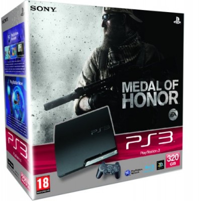 Console PS3 320 Go noire + Medal of Honor