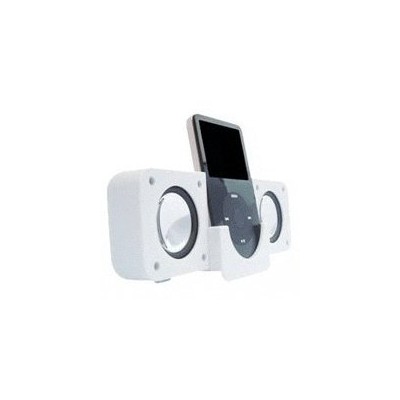 Apple Enceinte Portable (Haut-Parleurs Stéréo) pour iPod Touch iPhone 3G 3GS 4 4S Shuffle Nano
