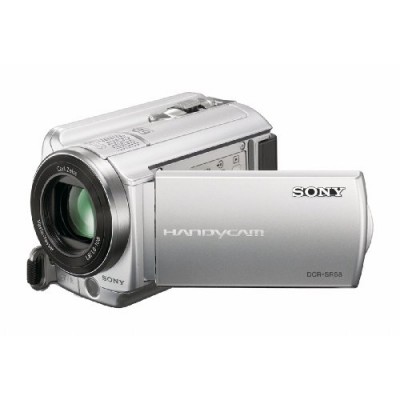 Sony - DCR-SR58 - Caméscope à disque dur 80 Go - Port SD/Memory Stick- 60 x - Argent