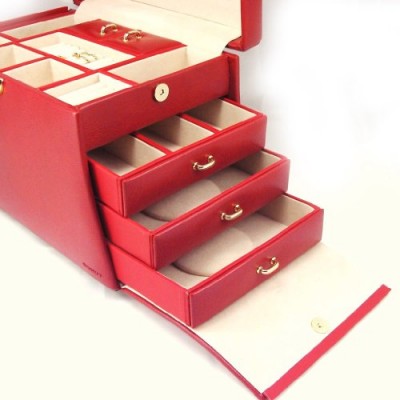 Coffret à Bijoux "Soho" Rouge Coffret à Bijoux "Soho" Rouge