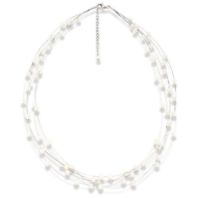 Valero Pearls - Collier  Argent 925/1000 - Femme - Perles Cultures d'Eau douce