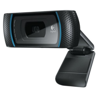 Logitech - HD Pro Webcam C910 - Webcam Full HD 1080p - Microphone intégré - Hi-Speed USB - Reconnaissance faciale - Compatibl