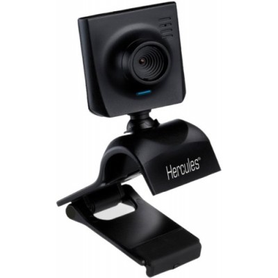 Hercules - Classic Link Webcam - Capteur VGA - Microphone intégré - Résolution photo / vidéo 800 x 600 - Logiciel Hercules 