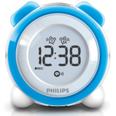 Philips - AJ3138 - Radio réveil - Tuner FM - Double alarme - Bleu
