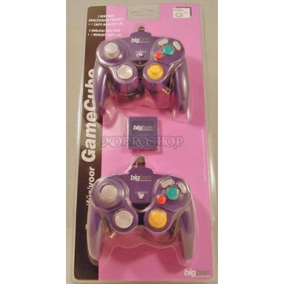 2 mini Manettes et une carte memoire 4Mo violettes pour Wii & GameCube 2 mini Manettes et une carte memoire 4Mo violettes pour Wii & GameCube