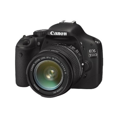 Reflex Canon EOS 550D + Objectif EF-S 18-55 mm f/3,5-5,6 IS - Noir