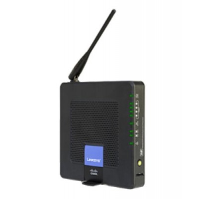 Linksys - WRP400 - Routeur sans fil avec adaptateur de téléphone VoIP + Commutateur 4 ports