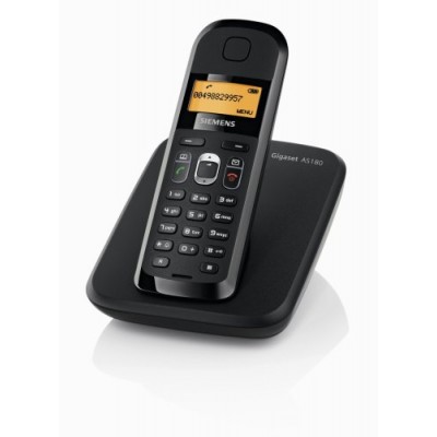 Siemens - Gigaset AS180 - Téléphone sans fil DECT / GAP - Noir