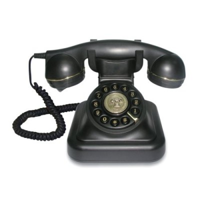 SwissVoice - Vintage 20 - Téléphone analogique filaire - Design Rétro - Touche bis - Noir