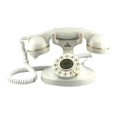 Brondi - Vintage 10 - Téléphone fixe -Blanc