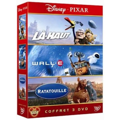 Coffret Pixar 2010 : Wall-e + Ratatouille + Là-haut - 3 DVD