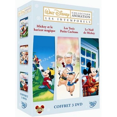 Les intemporels Disney : Les 3 petits cochons + Mickey et le haricot magique + Le noêl de Mickey - coffret 3 DVD