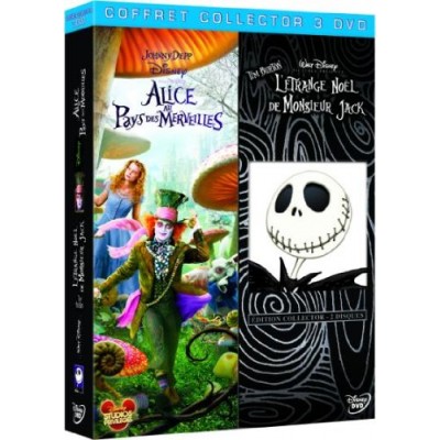 Alice au pays des merveilles + L'étrange noël de mr. Jack - coffret 3 DVD