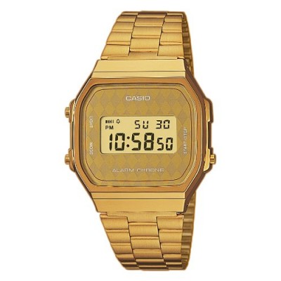 Casio - A168WG-9BWEF - Standard - Montre Homme - Quartz Digitale - Bracelet en Acier Inoxydable Doré