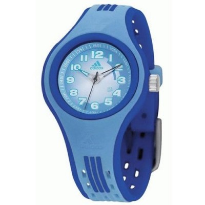 Adidas Kids - ADM2018 - Montre Enfant - Quartz Analogique - Bracelet Plastique Bleu Bandes Bleues