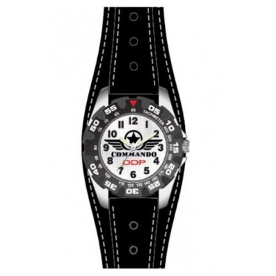 DDP - 4038301 - Montre Garçon - Quartz Analogique - Bracelet en Cuir Noir