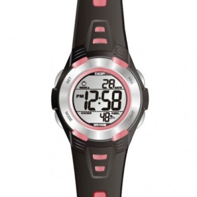 DDP - 4014001 - Montre Enfant - Quartz Digitalee - Bracelet en Plastique Noir