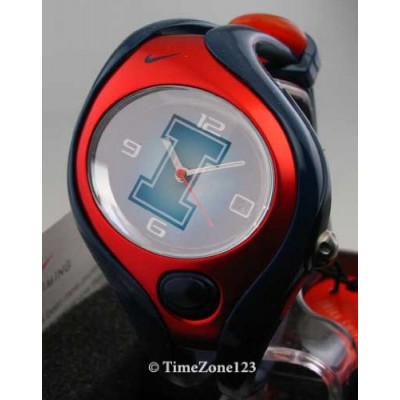Men Womens Nike Resin Ncaa Illinois Triax Swift Indiglo Date montre WD0103-428 Montre
