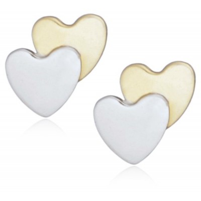 Miore - MK021E - Boucles d'Oreilles Enfants - Cur en Or bicolore 750/1000 (18 carats)