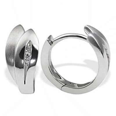 goldmaid - Co O4547S - Boucles d'oreille - Femme - Argent 925/1000 - rhodié 3.5 grams - Avec 6 zirconium