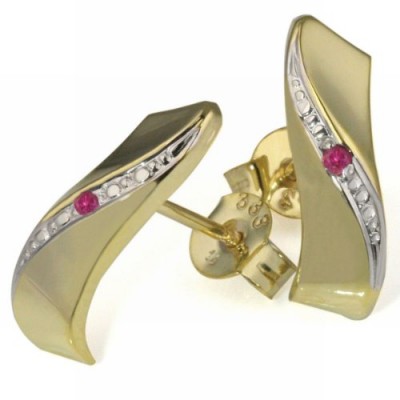 Goldmaid - O797GG - Boucles d'Oreilles - Femme - Or jaune 8 carats (333) 1 grams