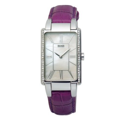 Hugo Boss - 1502204 - Montre Femme - Quartz - Analogique - Bracelet cuir violet
