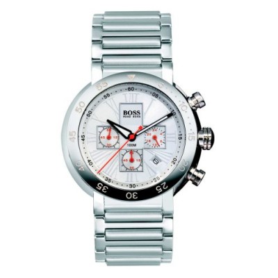 Hugo Boss - 1512058 - Montre Homme - Quartz Analogique - Chronographe - Bracelet en Acier - Blanc