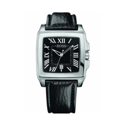 Hugo Boss - 1512498 - Montre Homme - Quartz Analogique - Cadran Noir - Bracelet Caoutchouc Noir