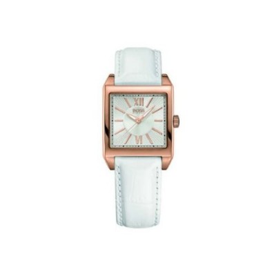 Hugo Boss - 1502239 - Montre Femme - Quartz Analogique - Bracelet Cuir Blanc