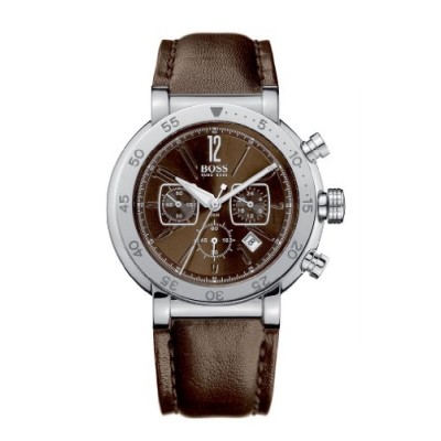 Hugo Boss - 1512249 - Montre Homme - Quartz Analogique - Cadran Marron - Bracelet Cuir Marron
