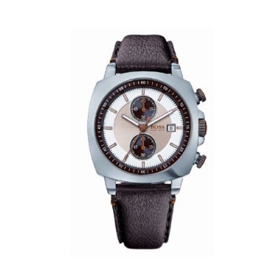 Hugo Boss - 1512288 - Montre Homme - Quartz - Chronographe - Bracelet Cuir Noir